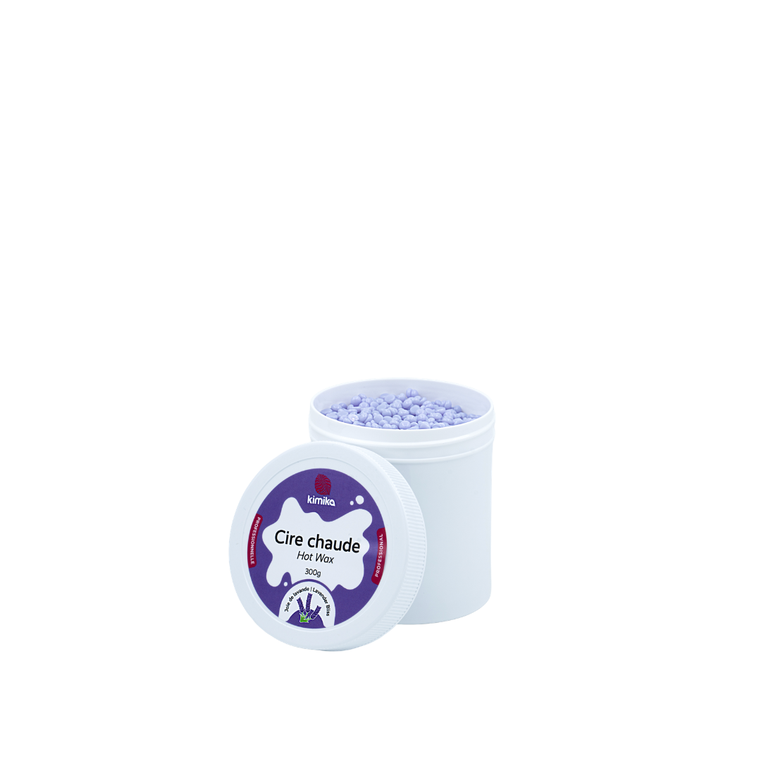 Kimika | Lavender Love: Hot Wax for Sensitive Skin &amp; Intimate Areas (300G - Plastic Jar)