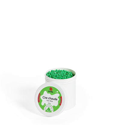 Kimika | Aloe Refresh : Cire chaude pour le visage et le corps (300G - Pot en plastique)
