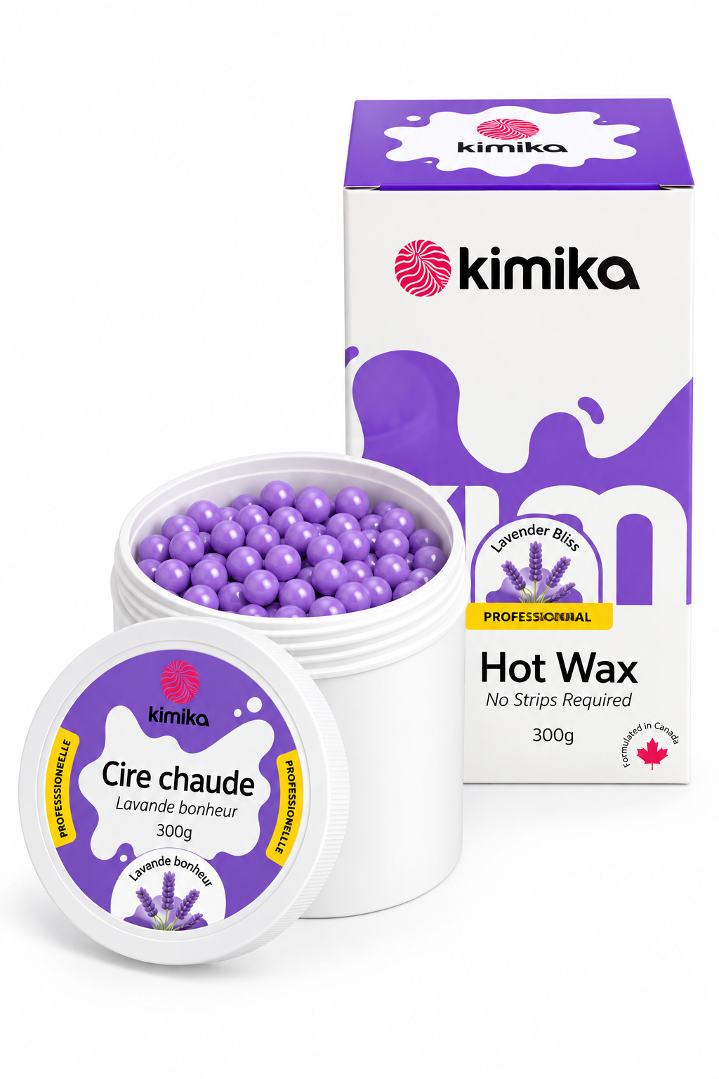 Kimika | Lavender Bliss Hot Wax for Sensitive Skin &amp; Intimate Areas
