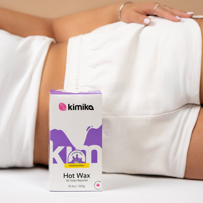 Kimika | Lavender Love: Hot Wax for Sensitive Skin &amp; Intimate Areas (300G - Plastic Jar)