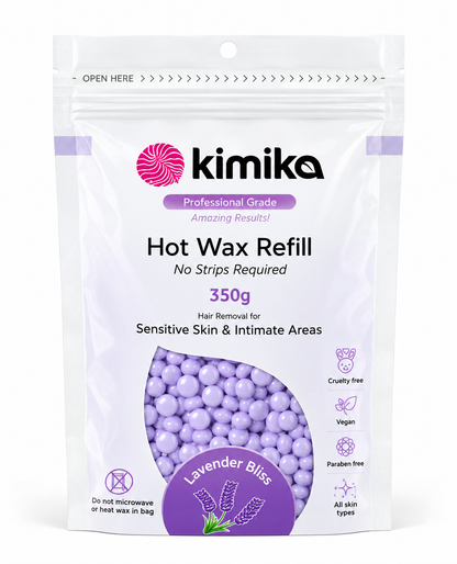 Kimika | Lavender Bliss Hot Wax for Sensitive Skin &amp; Intimate Areas