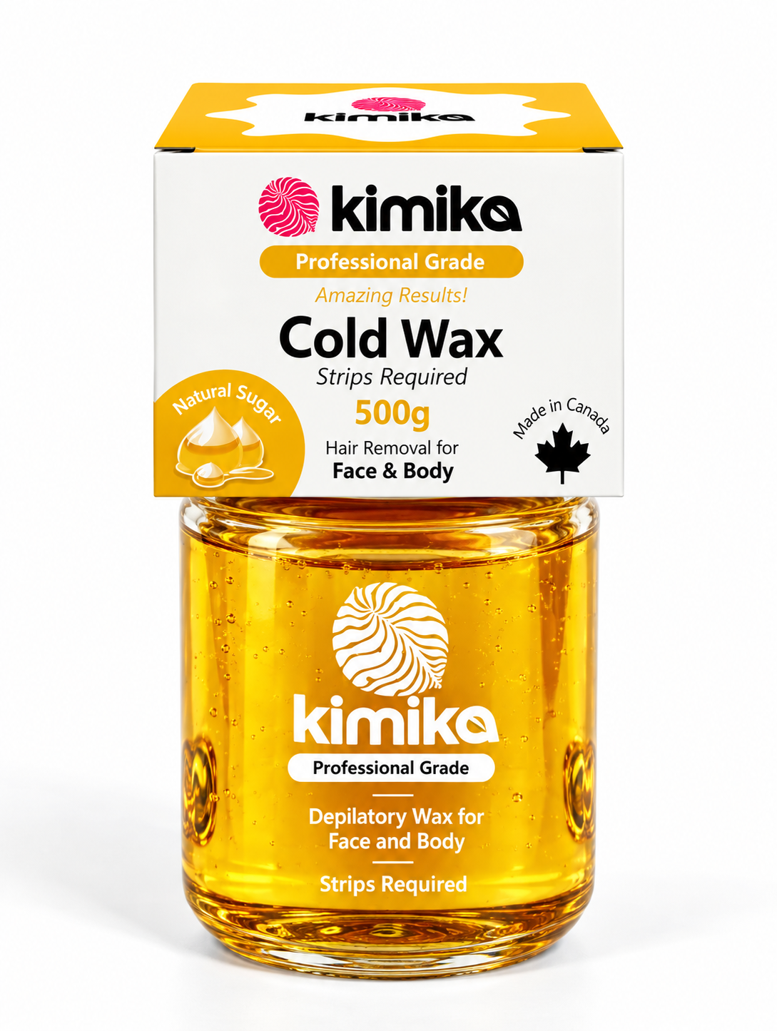 Kimika | Cire au sucre froide non parfumée pour le visage et le corps