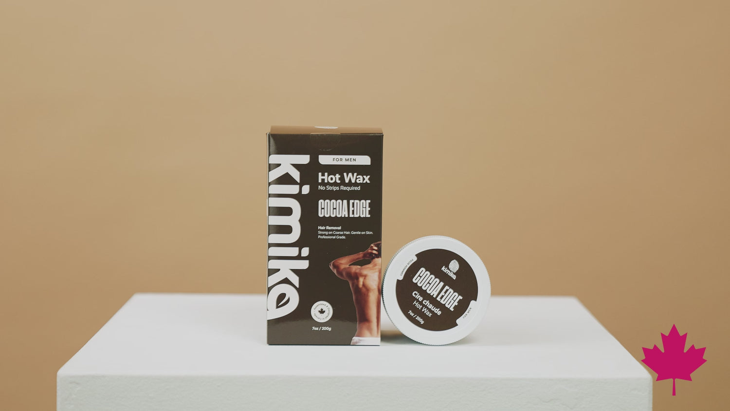 Kimika | Cocoa Edge : Cire chaude pour hommes (200 g - pot en plastique)