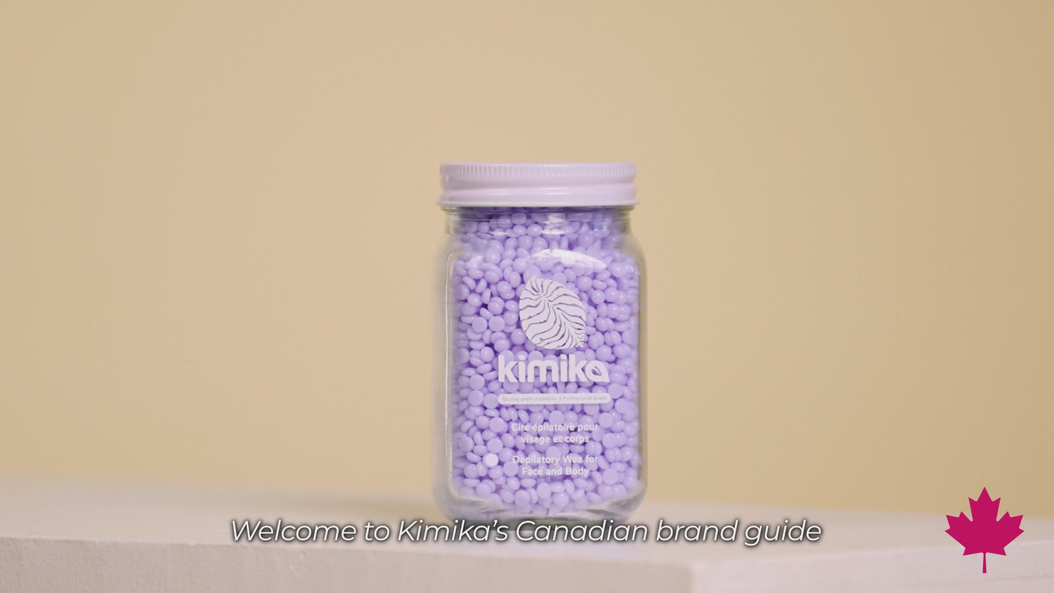 Kimika | Amour à la lavande : Cire chaude pour peaux sensibles et zones intimes (300 g)