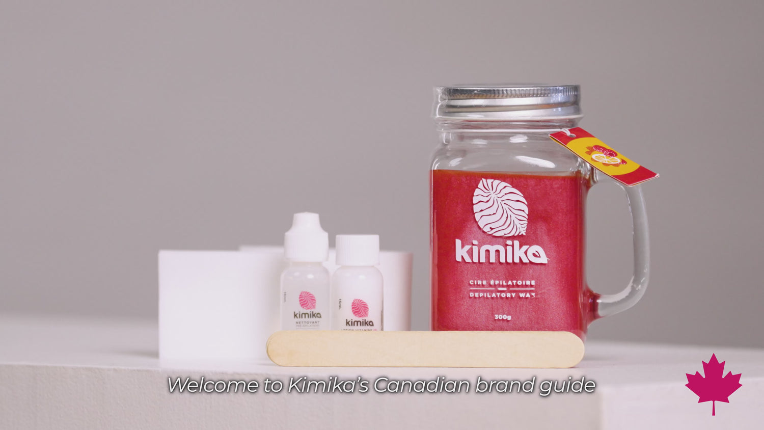 Kimika | Raspberry Radiance: Warm Wax Kit for Face &amp; Body
